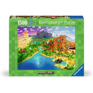 Ravensburger Puzzle Monde de Minecraft - Dès 14 ans - 1500 pièces - Age à partir de 14 jaar