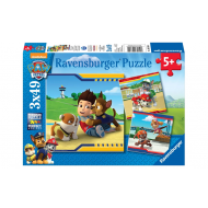 Ravensburger Puzzle Paw Patrol Héros à Poils - Dès 5 ans - 3x49 pièces - Age à partir de 5 ans