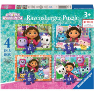 Ravensburger Puzzle Gabby's Dollhouse - Dès 3 ans - 12+16+20+24 pièces - Age à partir de 3 ans