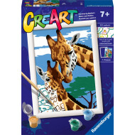 Ravensburger CreArt Girafes Adorables - Peinture par Numéros - Dès 7 ans - Age à partir de 7 ans