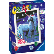 Ravensburger CreArt Licorne Magique - Peinture par Numéros - Dès 9 ans - Age à partir de 9 ans