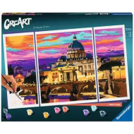 Ravensburger CreArt Sunset in Rome - Schilderen op Nummer - 12 Jaar - Leeftijd vanaf 12 jaar