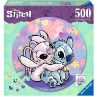 Ravensburger Puzzle Stitch et Angel Rond - Dès 9 ans - 500 pièces - Age à partir de 9 ans