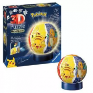 Ravensburger 3D Puzzle Pokémon avec Lumière - À partir de 3 ans - Age à partir de 3 ans