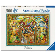 Ravensburger Puzzle Famille Disney - Dès 12 ans - 500 pièces - Age à partir de 12 ans