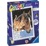 Ravensburger CreArt Stable Friends - Schilderen op Nummer - 7 Jaar - Leeftijd vanaf 7 jaar
