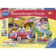 Ravensburger Puzzle Disney Mickey Mouse : Tout le monde aime Mickey - Dès 4 ans - 3x49 pièces - Age à partir de 4 ans