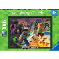 Ravensburger Puzzle Minecraft Monstres - Dès 6 ans - 100 pièces XXL - Age à partir de 6 ans