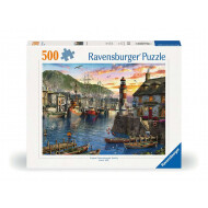 Ravensburger Puzzle Matin au Port - Dès 12 ans - 500 pièces - Age à partir de 12 ans