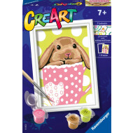 Ravensburger CreArt Bunny Cup - Schilderen op Nummer - 7 Jaar - Leeftijd vanaf 7 jaar