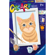 Ravensburger CreArt Orange Tabby - Schilderen op Nummer - 7 Jaar - Leeftijd vanaf 7 jaar