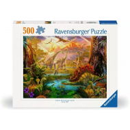 Ravensburger Puzzle Pays des Dinosaures - Dès 12 ans - 500 pièces - Age à partir de 12 ans