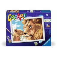 Ravensburger CreArt Lion et Bébé - Peinture par Numéros - Dès 7 ans - Age à partir de 9 ans