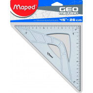 Maped Geometric Winkelhaak 60° - 26cm - Transparant - Merk Maped