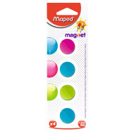 Maped Aimants - Ø22mm - Plastique - 4 pièces - 3ass - Marque Maped - Type de matériel de fixation Aimant permanent