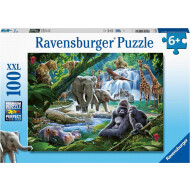 Ravensburger Puzzle Animaux de la Jungle - Dès 6 ans - 100 pièces - Age à partir de 6 ans