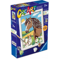 Ravensburger CreArt Junior Cheval et Chaton - Peinture par Numéros - À partir de 7 ans - Age à partir de 7 ans