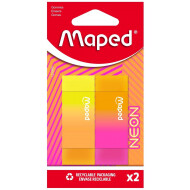Maped Neon Gommes - 2 pièces - Marque Maped