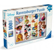 Ravensburger Puzzle Disney Multi Character - À partir de 6 ans - 100 pièces XXL - Age à partir de 6 ans