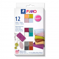 Staedtler FIMO Soft Fashion Set Pâte à Modeler à Durcir au Four - 12x25g - 12 pièces - Marque Staedtler - Age à partir de 8 ans