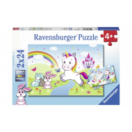 Ravensburger Puzzle Licorne Féérique - Dès 4 ans - 2x24 pièces - Age à partir de 4 ans