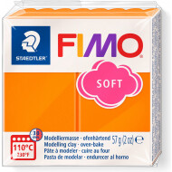Staedtler FIMO Soft Pâte à Modeler à Durcir au Four - 57g - Mandarine - Marque Staedtler - Age à partir de 8 ans