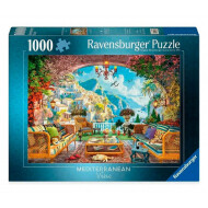 Ravensburger Puzzle Vue de la Terrasse Méditerranéenne - À partir de 14 ans - 1000 pièces - Age à partir de 14 jaar