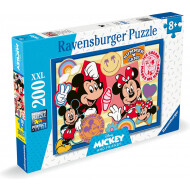 Ravensburger Puzzle Mickey et Minnie - À partir de 8 ans - 200 pièces XXL - Age à partir de 8 ans
