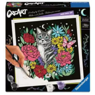Ravensburger CreArt Junior Pixie Chat Froid - Peinture par Numéros - À partir de 12 ans - Age à partir de 12 ans