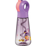 Maped Miniz Drinkfles Konijn - Met Rietje - Maakt Bubbels - 500ml - Paars - Merk Maped - Kleur Paars - Inhoud 500 ml