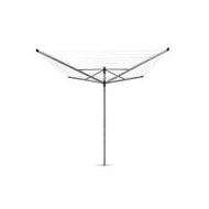 Brabantia Lift-O-Matic Droogmolen met Metalen Grondanker - 50m - Metallic Grey - Merk Brabantia - Materiaal Aluminium