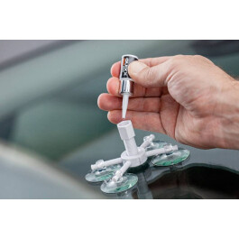 wohn&lebe 4 stuks reparatieset voor voorruit, lijm, voorruit, lijm, voorruit, reparatietool voor voorruit, vloeistof, reparatie, glas, reparatieset, glas, reparatie, glas