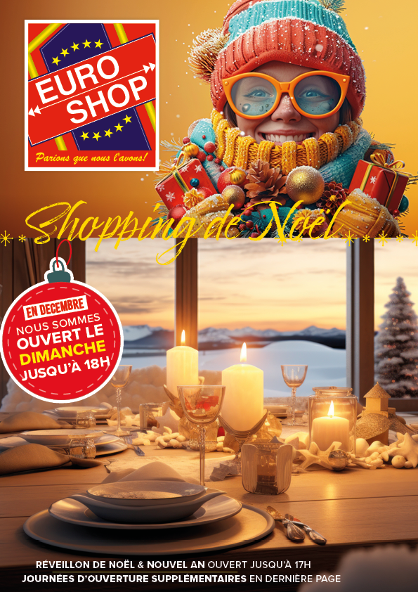 couverts - bols et planches à apéritif - casseroles - poêles - verres à vin - promotions - Euro Shop