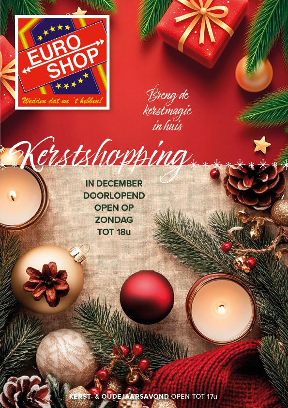 Kerstdecoratie bij Euro Shop kerstdecoratie - kerstbomen - kerstfiguren - LEGO - promotiez - euro shop