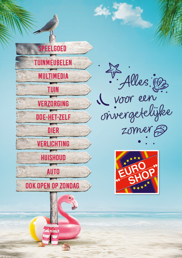 summervibes - zwembaden - valiezen - reiskoffers - aico's - ventilatoren - strandspeelgoed - euro shop